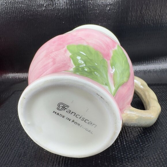 Franciscan Desert Rose Sculpted Mug Cup Ceramic Made In Portugal Vintage Mug - Picture 6 of 12